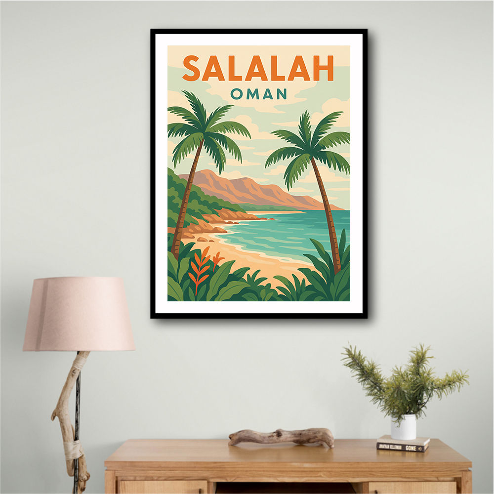 Salalah Travel Poster 1 Wall Art Salalah Travel Poster 1 Wall Art