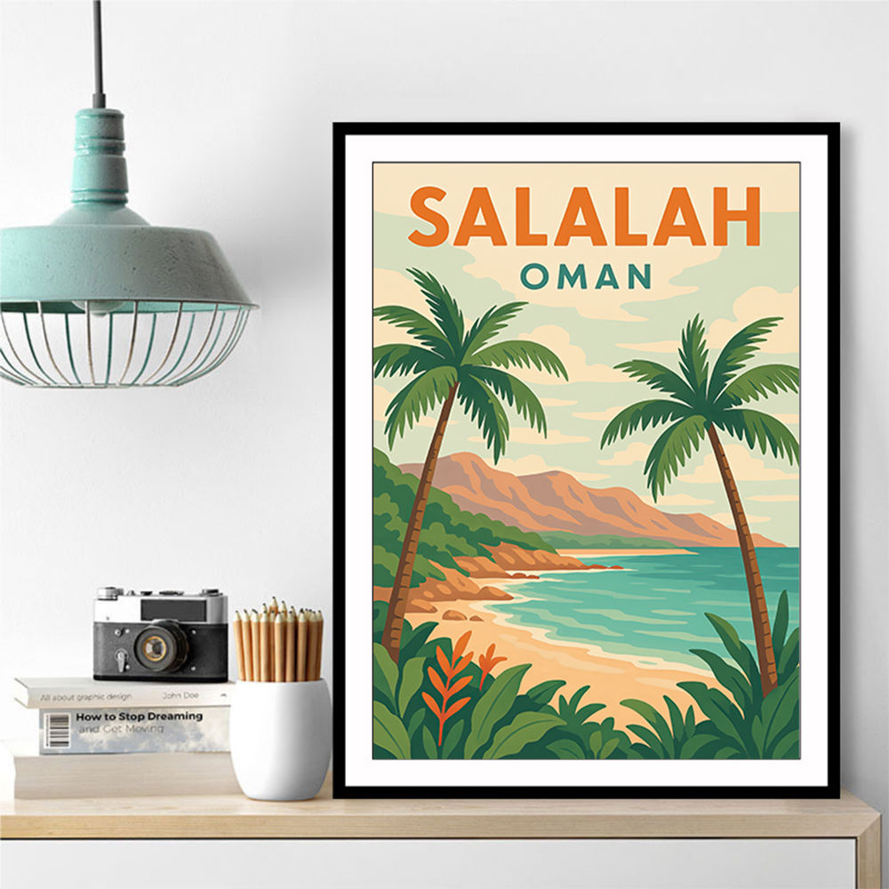 Salalah Travel Poster 1 Wall Art Salalah Travel Poster 1 Wall Art