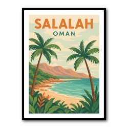 Salalah Travel Poster 1 Wall Art