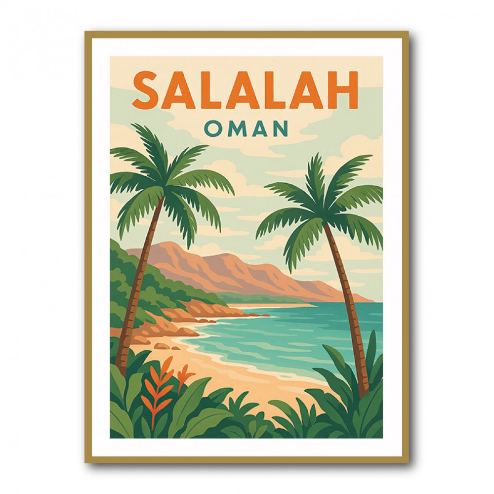 Salalah Travel Poster 1 Wall Art Salalah Travel Poster 1 Wall Art