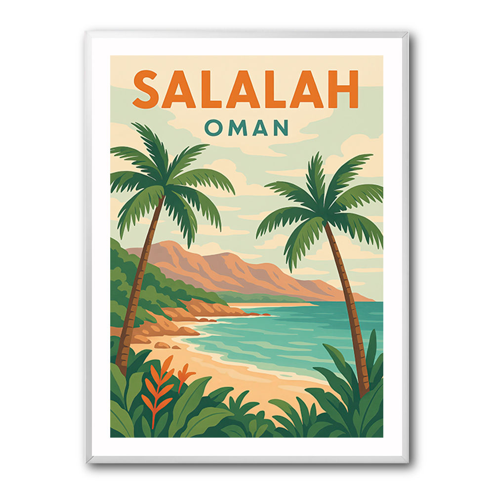 Salalah Travel Poster 1 Wall Art Salalah Travel Poster 1 Wall Art