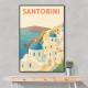 Santorini Travel Poster 1 Wall Art Santorini Travel Poster 1 Wall Art