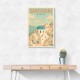 Santorini Travel Poster Wall Art Santorini Travel Poster Wall Art