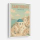 Santorini Travel Poster Wall Art Santorini Travel Poster Wall Art