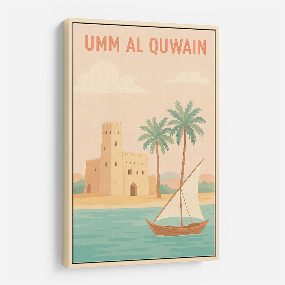 Umm Al Quwain Poster 1 Wall Art Umm Al Quwain Poster 1 Wall Art
