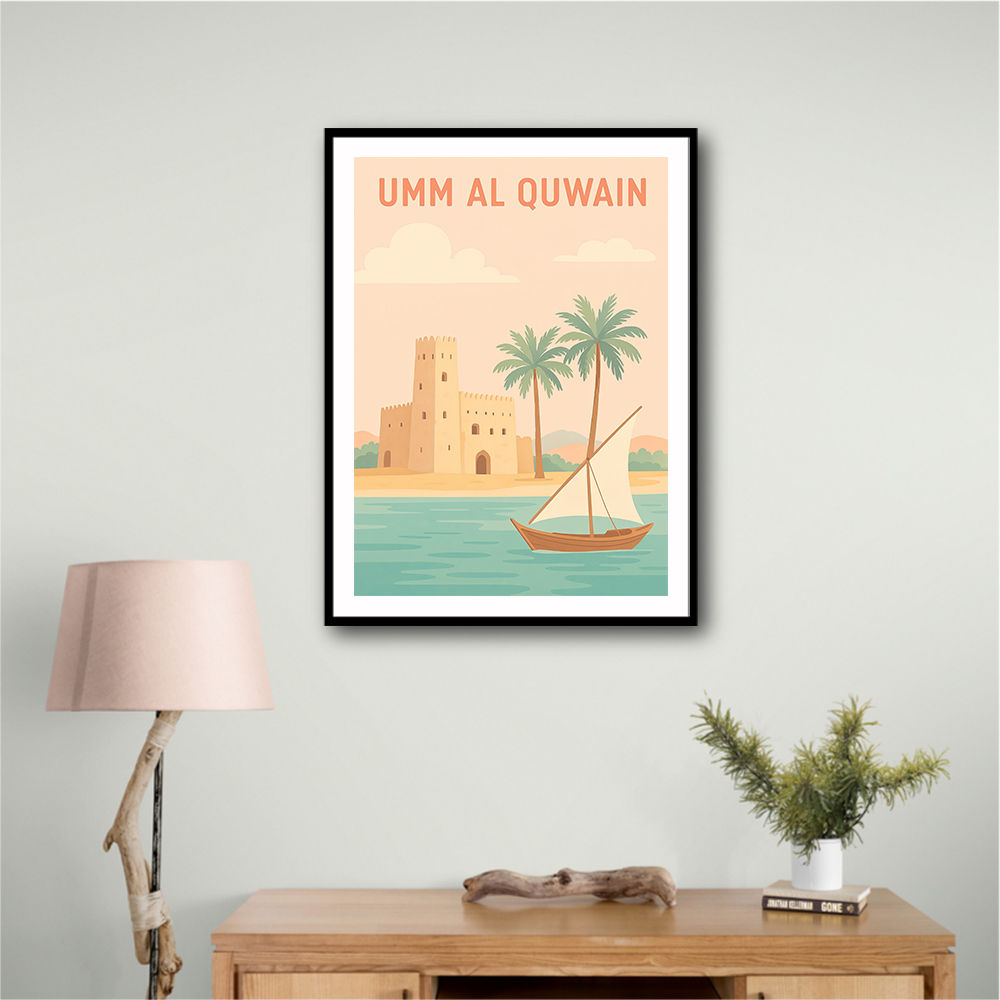 Umm Al Quwain Poster 1 Wall Art Umm Al Quwain Poster 1 Wall Art