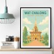 Wat Chalong Phuket Thailand Travel Poster Wall Art Wat Chalong Phuket Thailand Travel Poster Wall Art