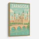 Zaragoza Travel Poster Wall Art Zaragoza Travel Poster Wall Art