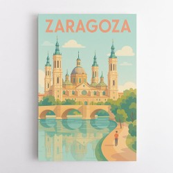 Zaragoza Travel Poster 1 Wall Art