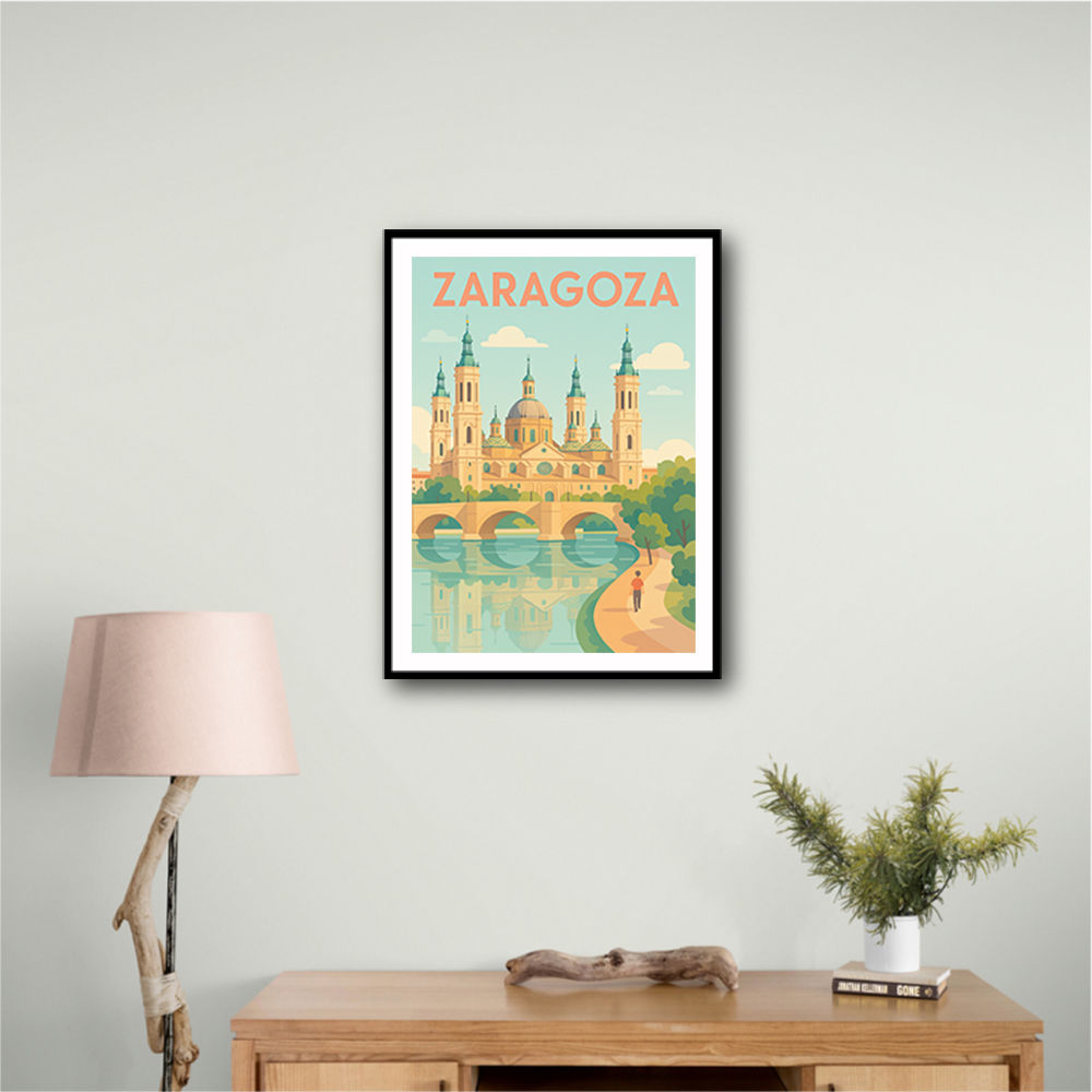 Zaragoza Travel Poster 1 Wall Art Zaragoza Travel Poster 1 Wall Art