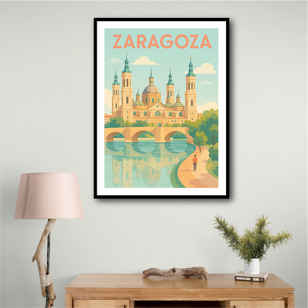 Zaragoza Travel Poster 1 Wall Art Zaragoza Travel Poster 1 Wall Art