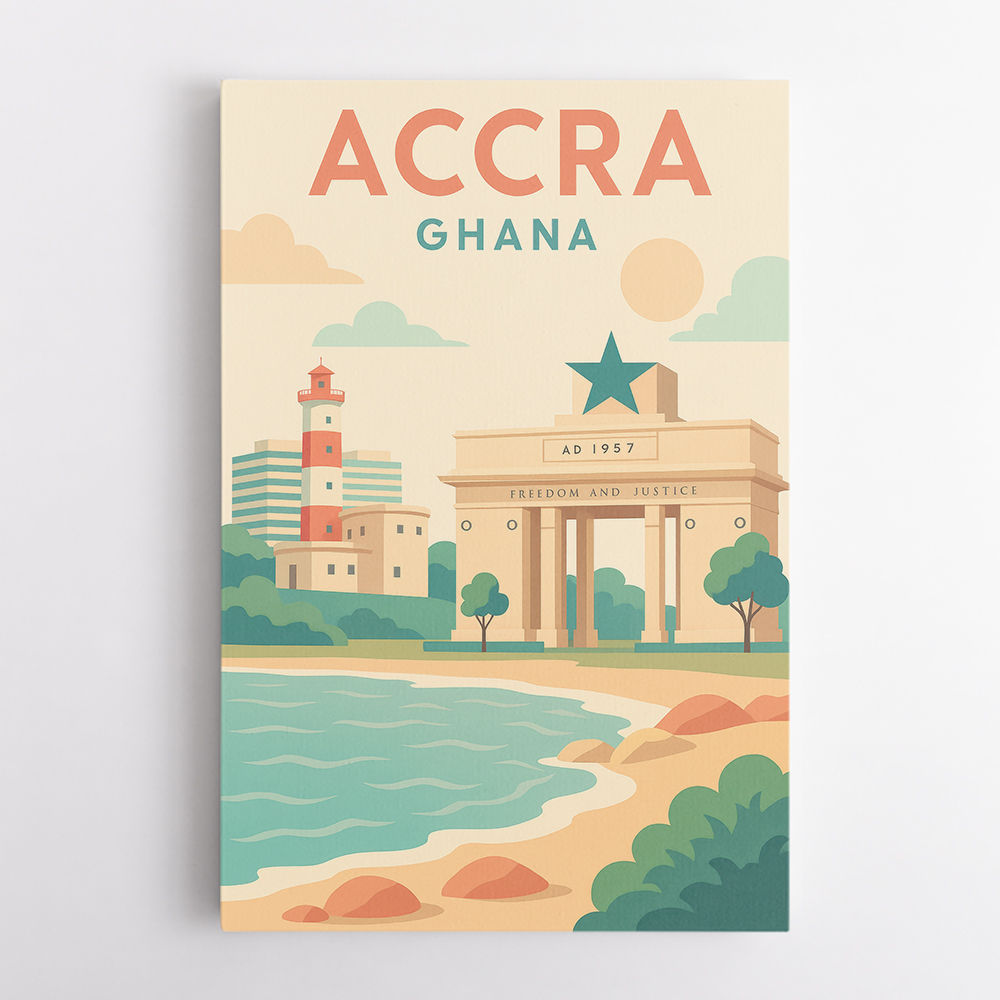 Accra Travel Poster Accra Travel Poster