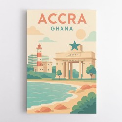 Accra Travel Poster