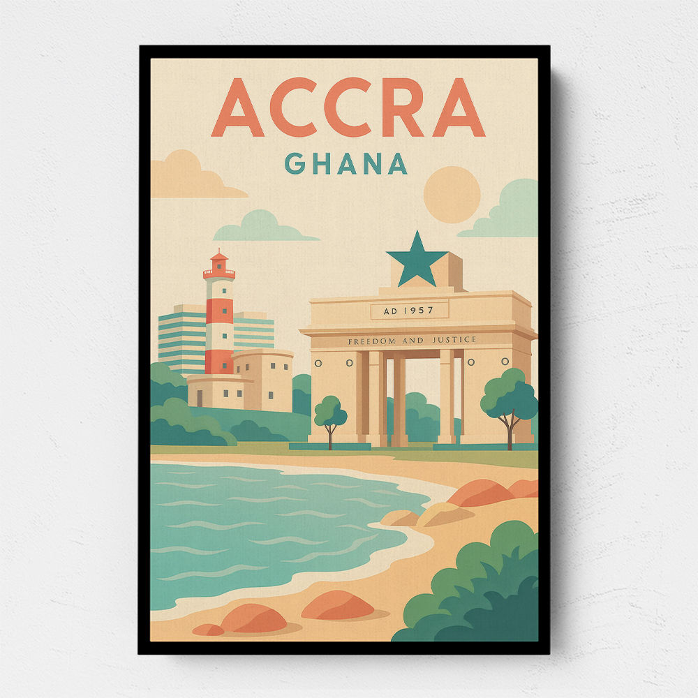Accra Travel Poster Accra Travel Poster