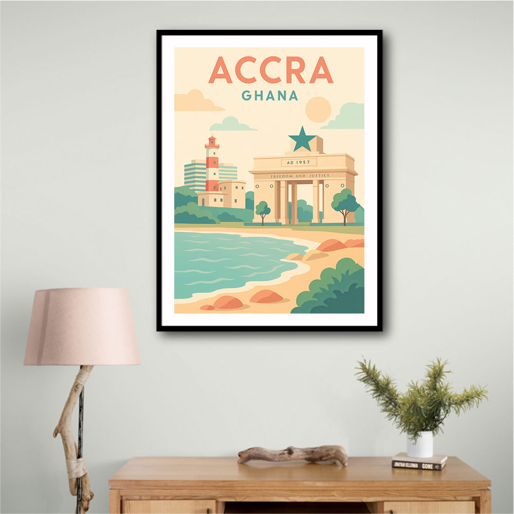 Accra Travel Poster Accra Travel Poster