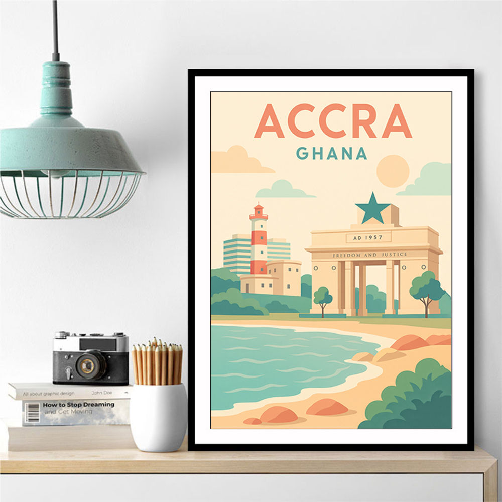 Accra Travel Poster Accra Travel Poster