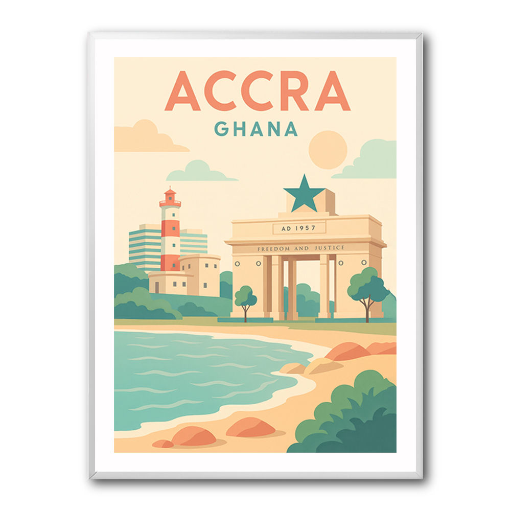 Accra Travel Poster Accra Travel Poster