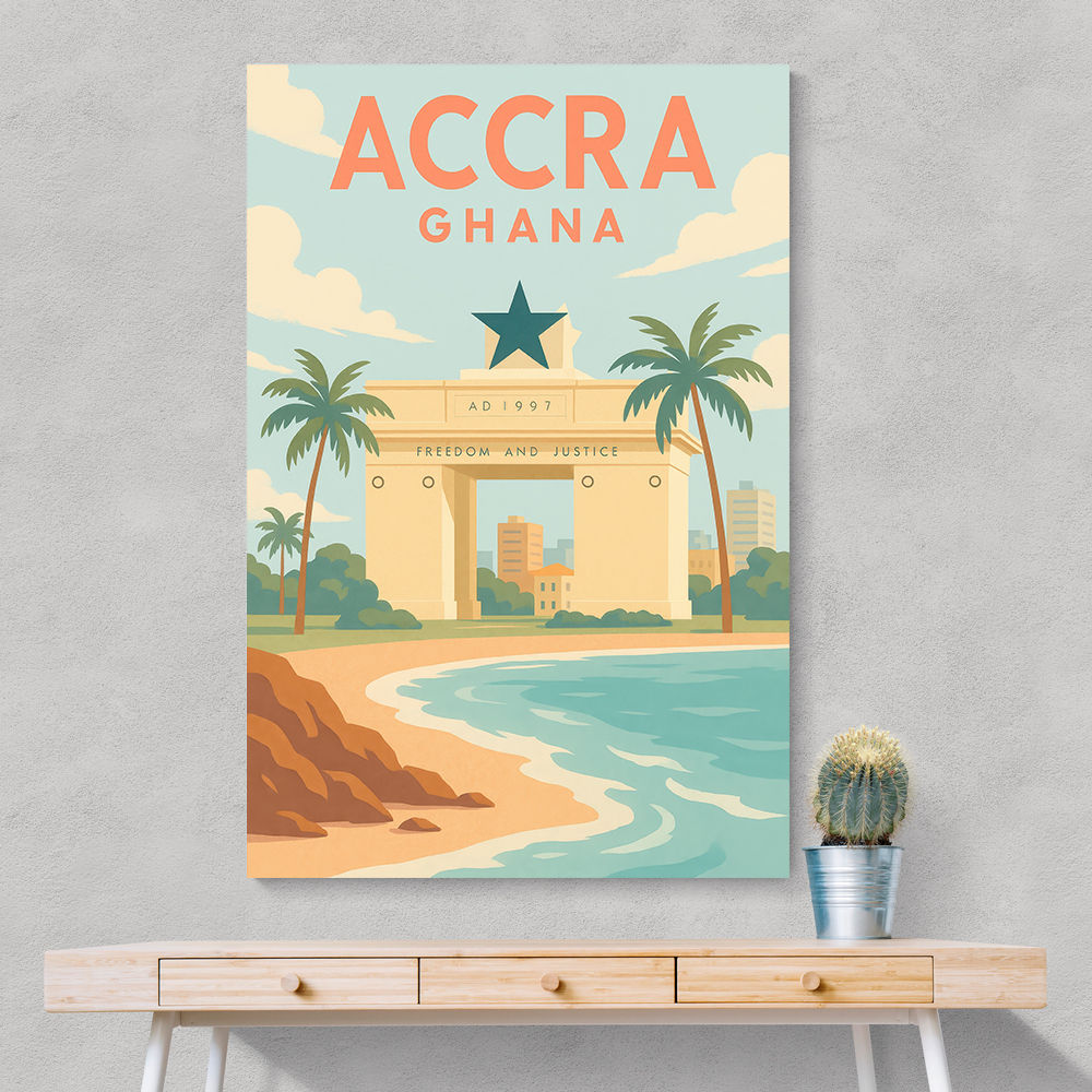 Accra Travel Poster 1 Accra Travel Poster 1