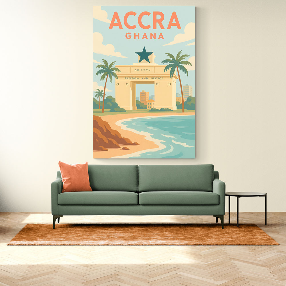 Accra Travel Poster 1 Accra Travel Poster 1