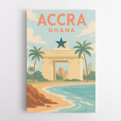Accra Travel Poster 1