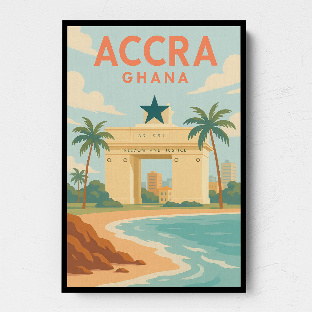 Accra Travel Poster 1 Accra Travel Poster 1