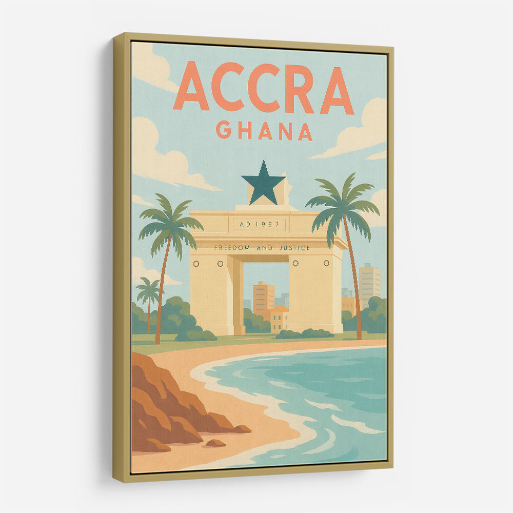 Accra Travel Poster 1 Accra Travel Poster 1