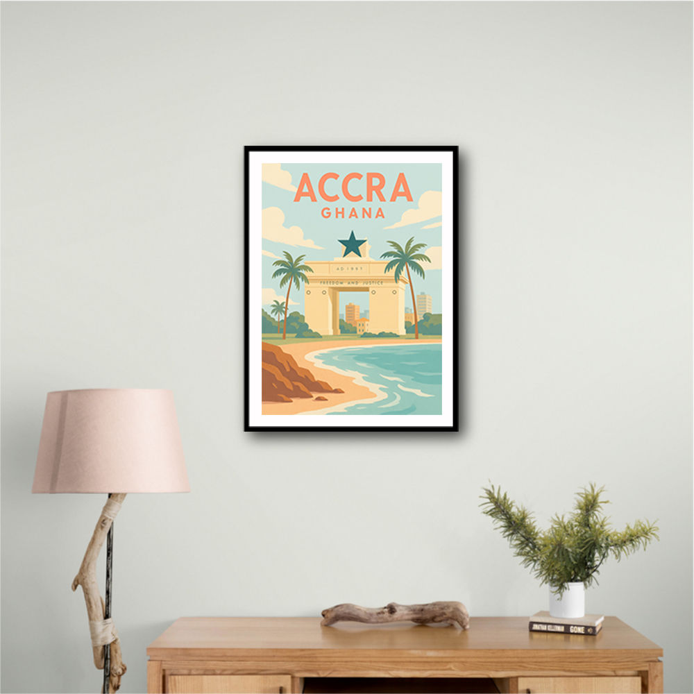 Accra Travel Poster 1 Accra Travel Poster 1