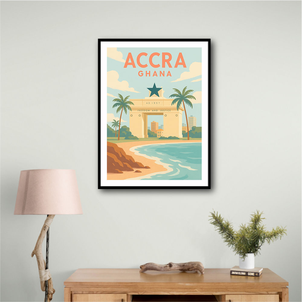 Accra Travel Poster 1 Accra Travel Poster 1