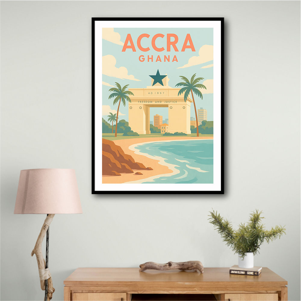 Accra Travel Poster 1 Accra Travel Poster 1