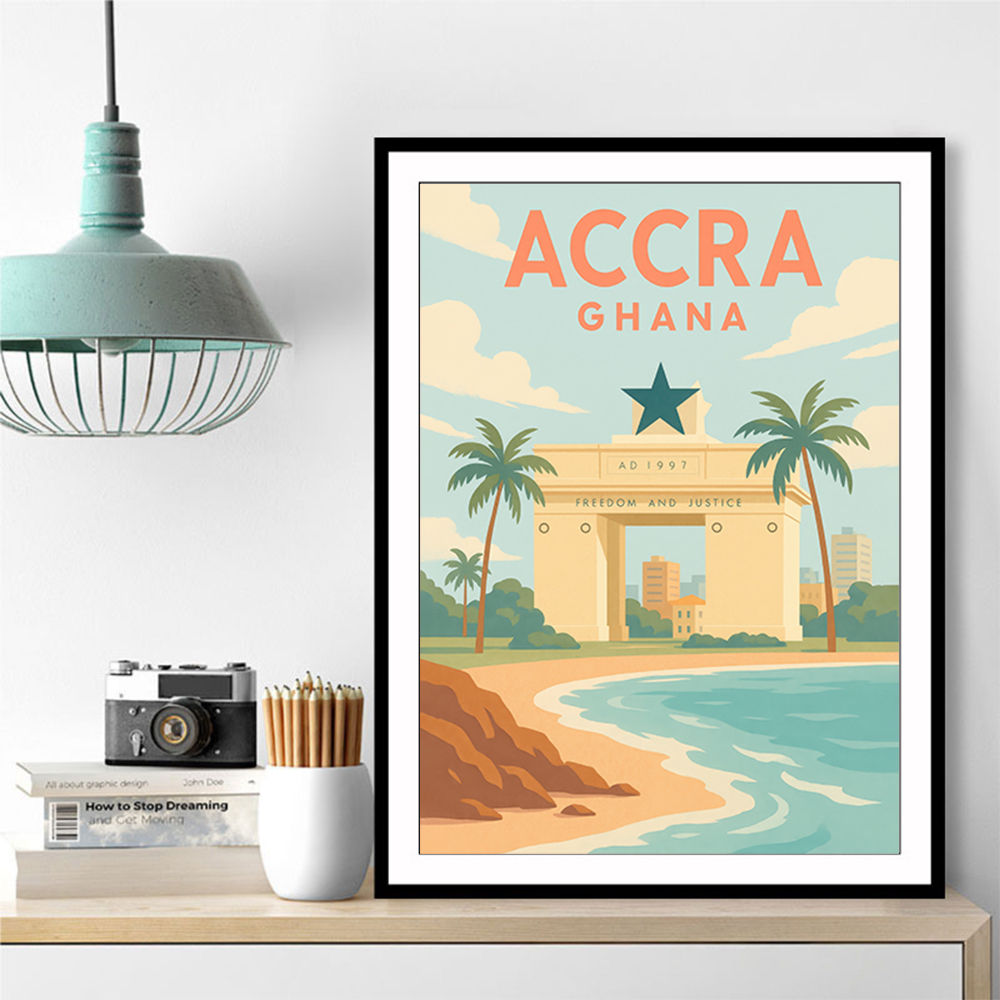 Accra Travel Poster 1 Accra Travel Poster 1