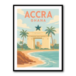 Accra Travel Poster 1