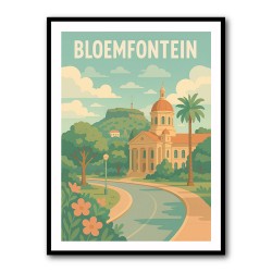 Bloemfontein Travel Poster 
