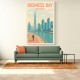 Business Bay Dubai Travel Poster Business Bay Dubai Travel Poster
