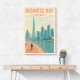Business Bay Dubai Travel Poster Business Bay Dubai Travel Poster