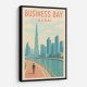 Business Bay Dubai Travel Poster Business Bay Dubai Travel Poster