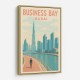 Business Bay Dubai Travel Poster Business Bay Dubai Travel Poster