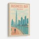 Business Bay Dubai Travel Poster Business Bay Dubai Travel Poster