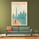 Business Bay Dubai Travel Poster Business Bay Dubai Travel Poster