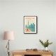 Business Bay Dubai Travel Poster Business Bay Dubai Travel Poster