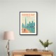 Business Bay Dubai Travel Poster Business Bay Dubai Travel Poster
