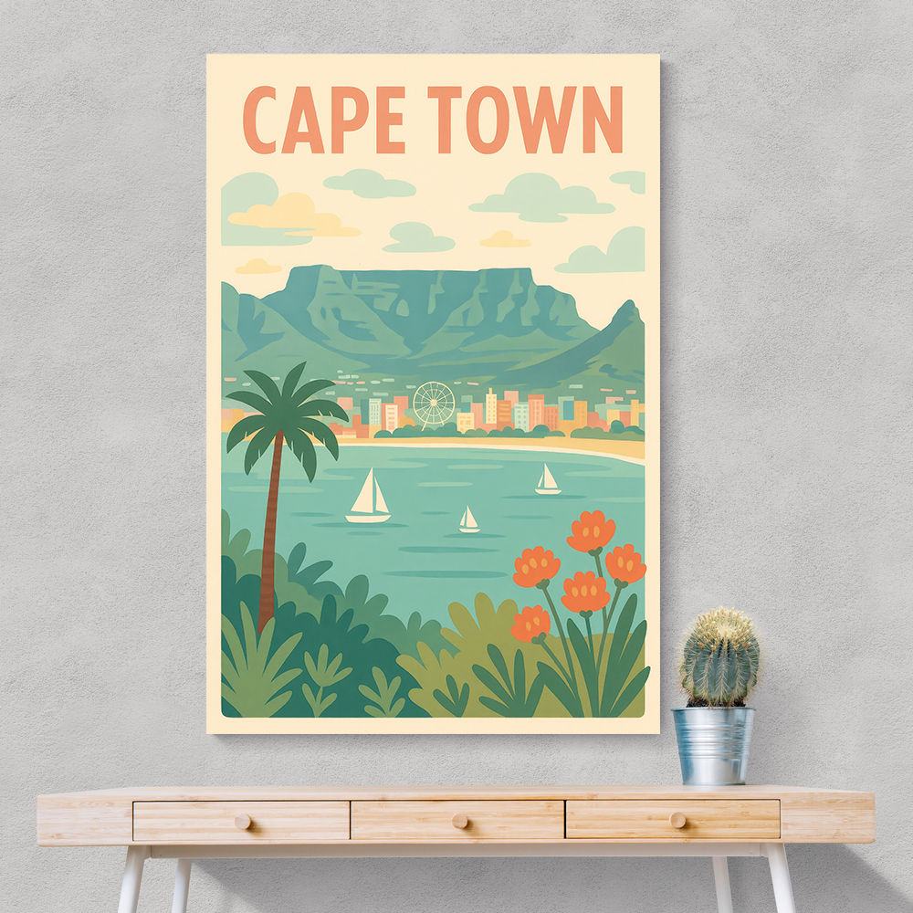 Cape Town Travel Poster Cape Town Travel Poster