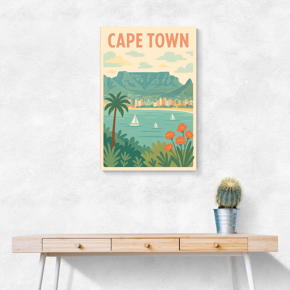 Cape Town Travel Poster Cape Town Travel Poster