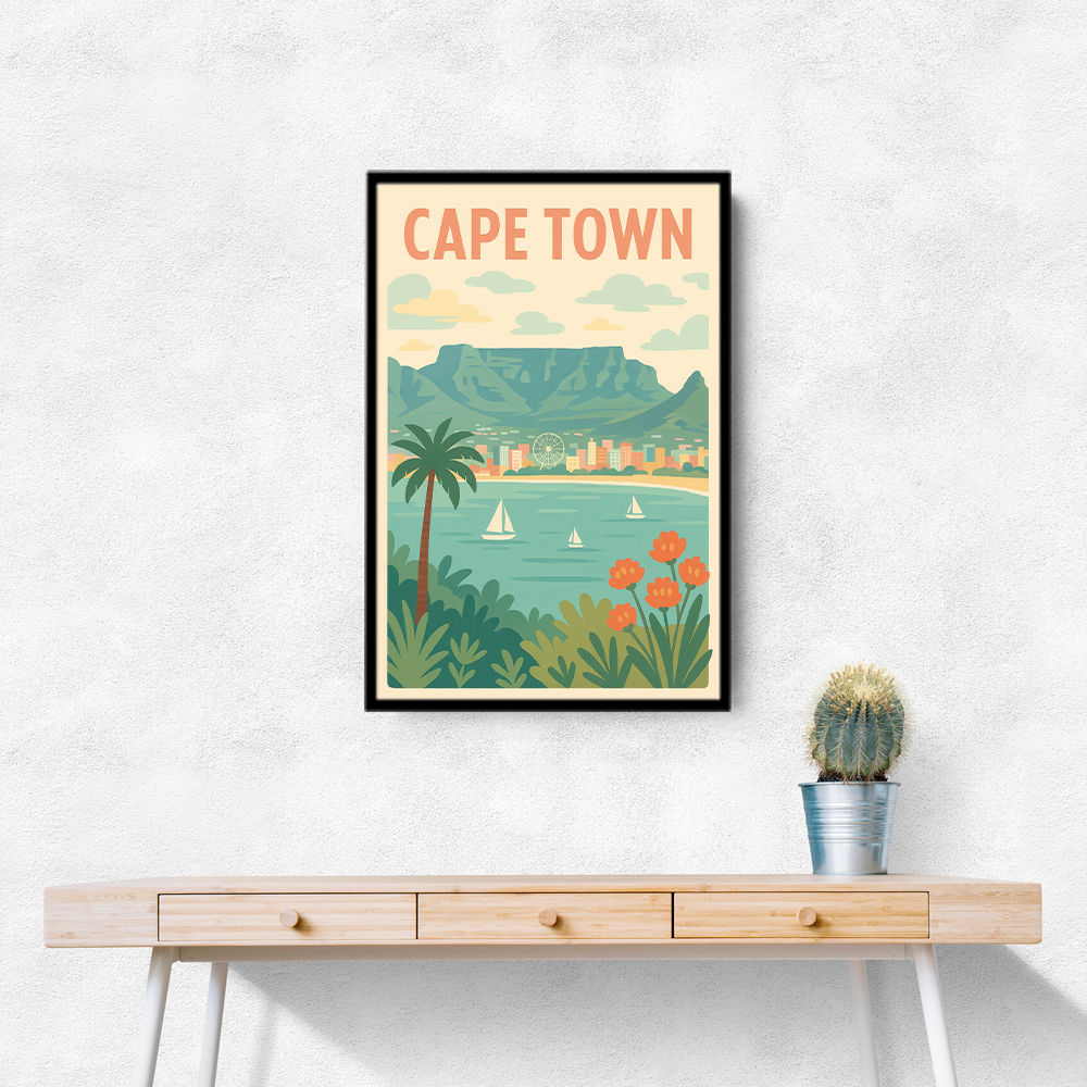 Cape Town Travel Poster Cape Town Travel Poster