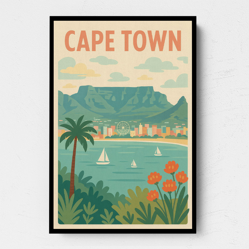 Cape Town Travel Poster Cape Town Travel Poster