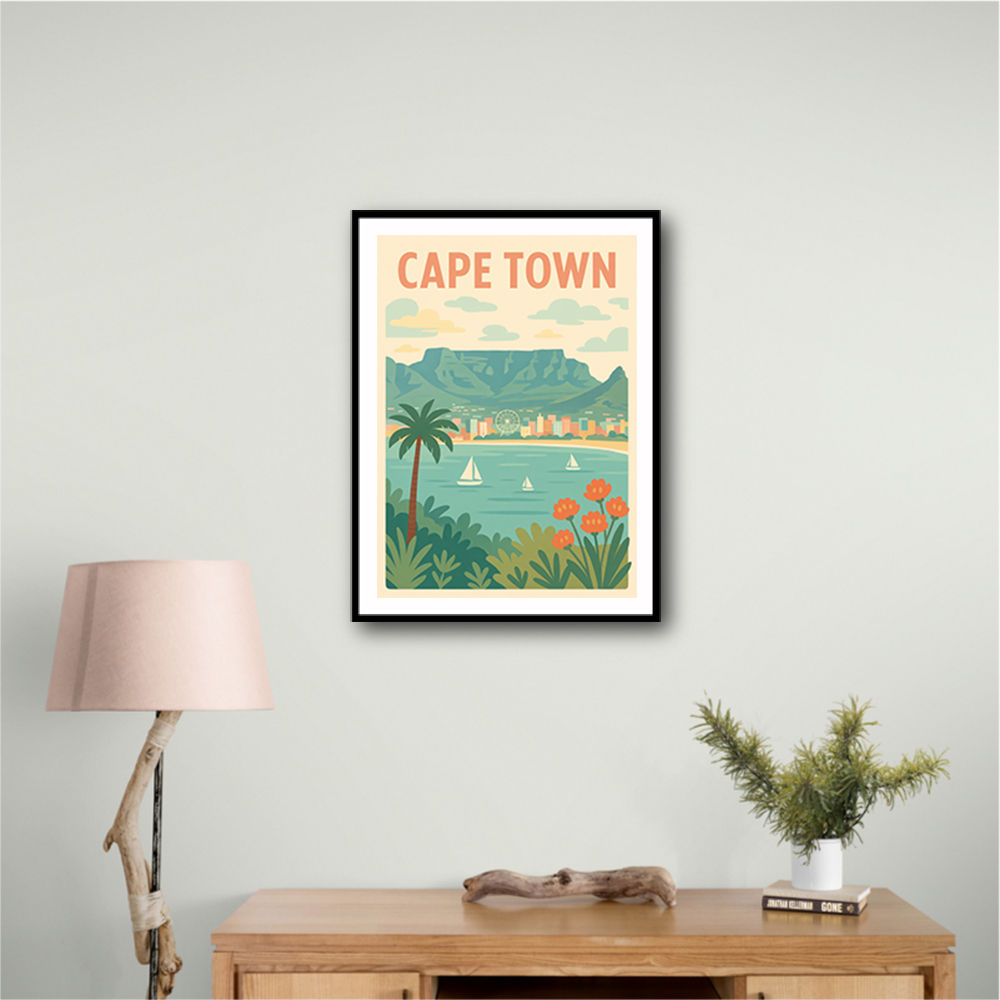 Cape Town Travel Poster Cape Town Travel Poster