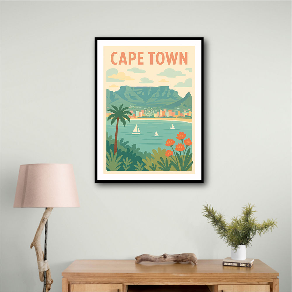 Cape Town Travel Poster Cape Town Travel Poster