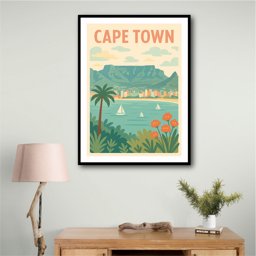 Cape Town Travel Poster Cape Town Travel Poster