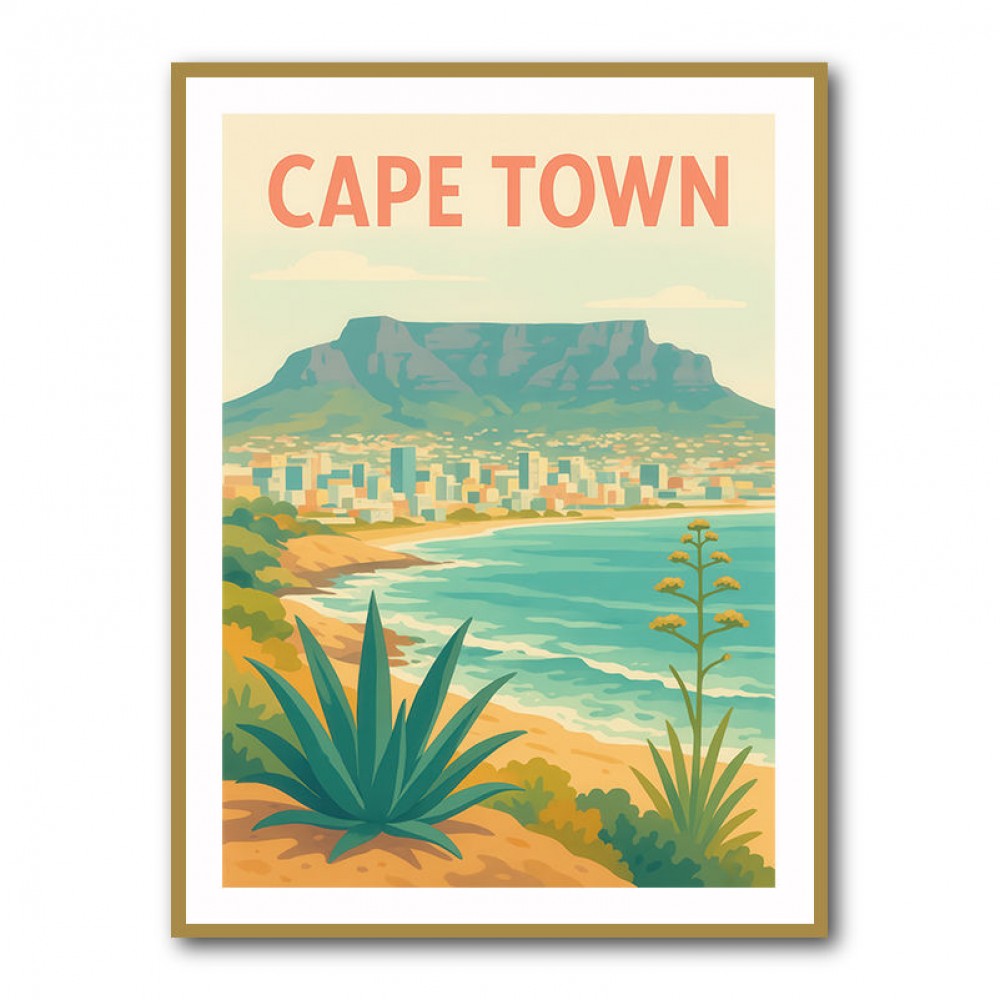 Cape Town Travel Poster 1