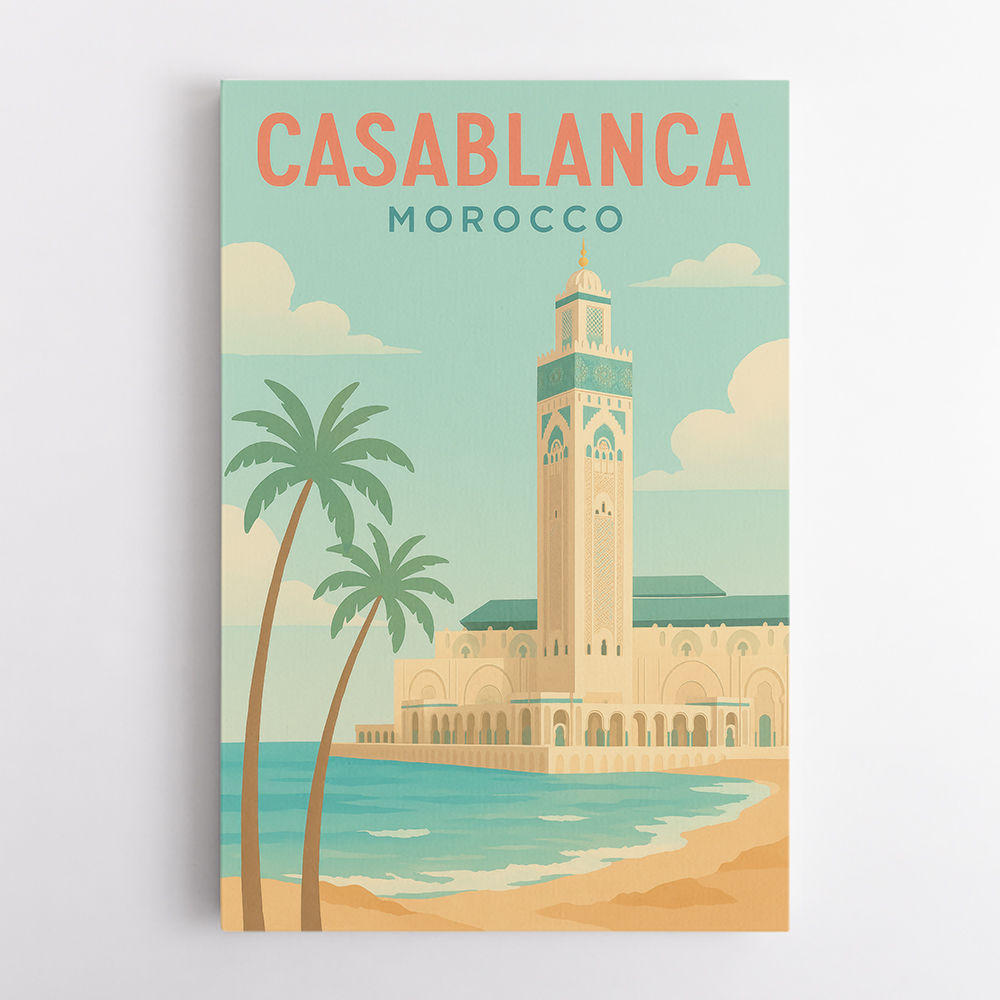 Casablanca Travel Poster Casablanca Travel Poster