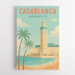 Casablanca Travel Poster 
